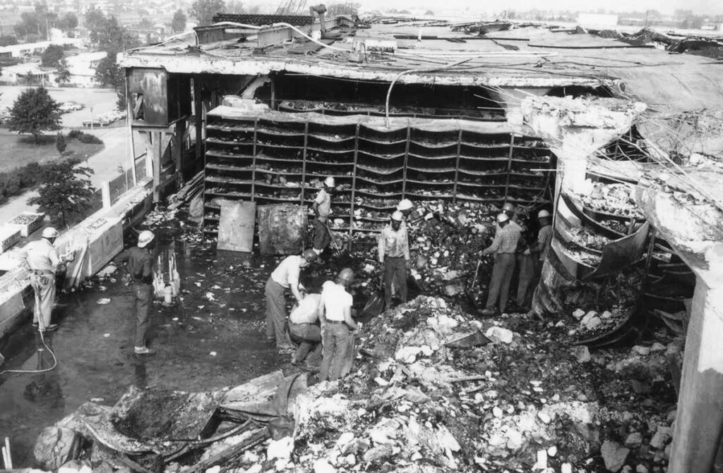 Sifting through damage National Personnel Records Center fire