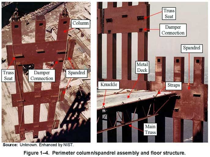 Perimenter column assembly WTC