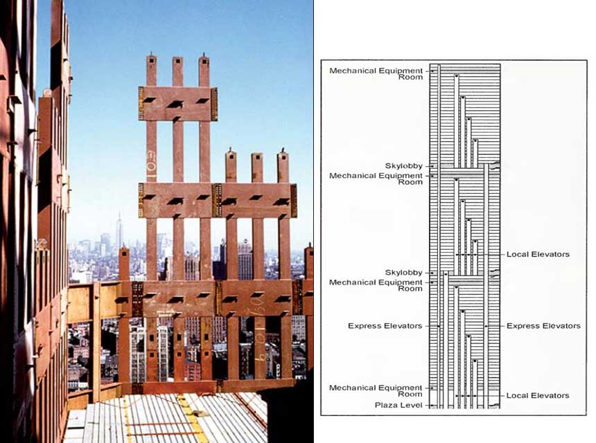 WTC steel and diagram