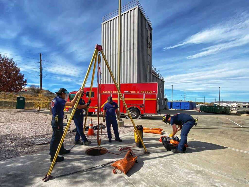 Firefighters train on technical rescue