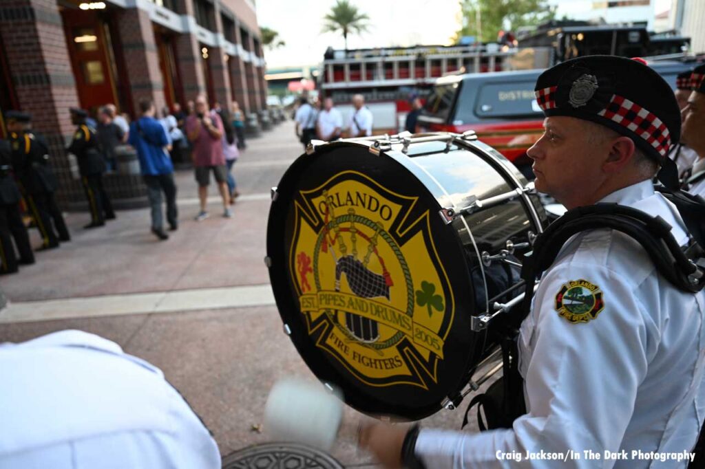 Orlando pipes and drums at 9/11 ceremony