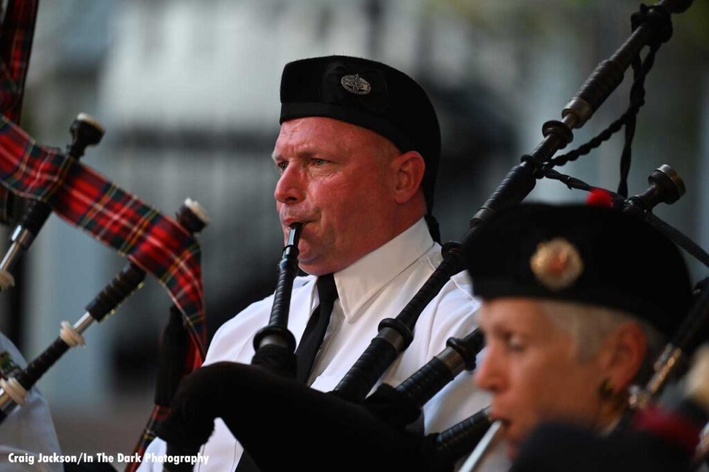 Orlando Florida firefighter bagpiper