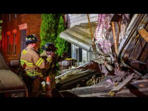 Troy New York Structural collapse Sidewinder Photos