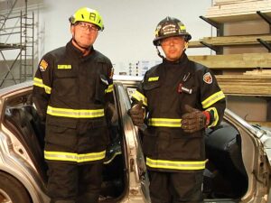 Dalan Zartman and Jason DeFosse on vehicle extrication