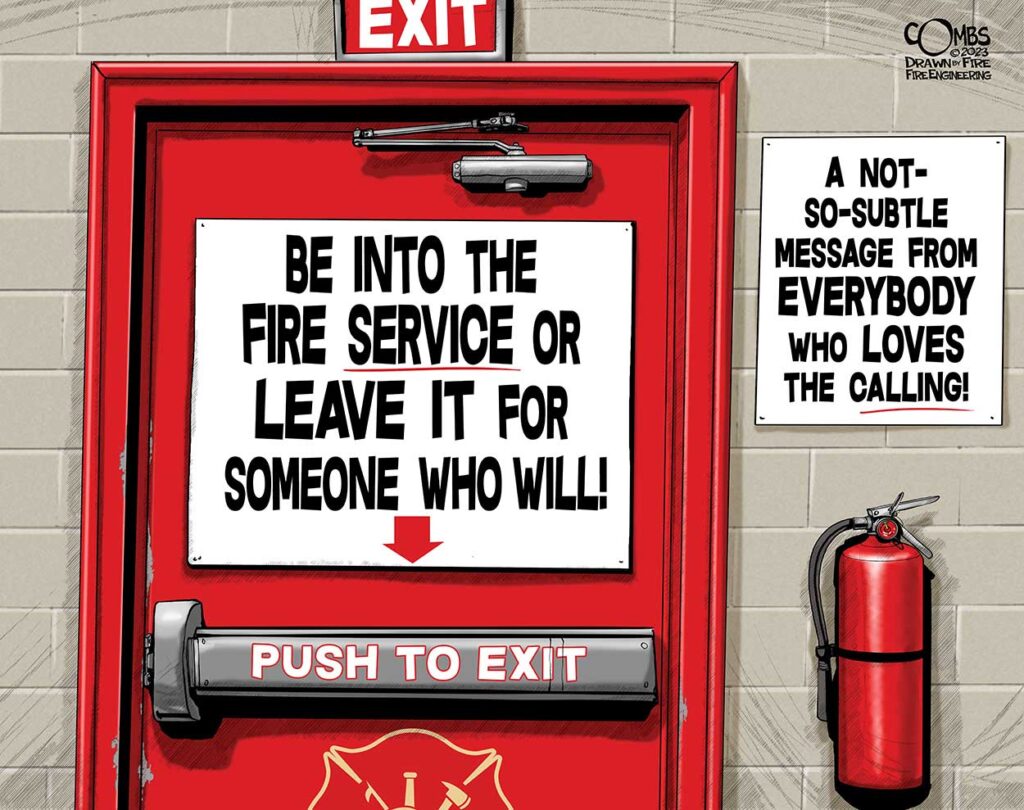 love it or leave it fire station door with panic hardware