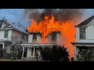 Firefighters make rescue from vacant structure in Louisville Kentucky