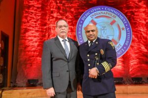 Fire Engineering Editor in Chief David Rhodes and Indianapolis Division Chief Michael Beard