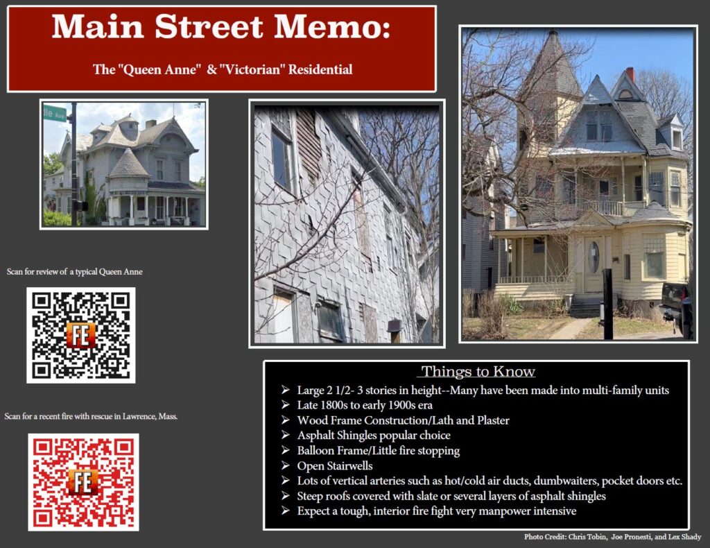 Main Street Memo Queen Anne and Victorian residential