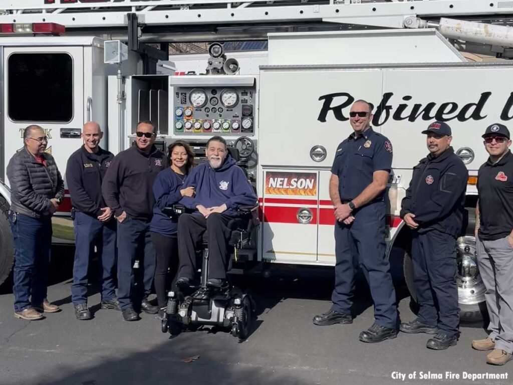 Selma California firefighter Chris Nelson