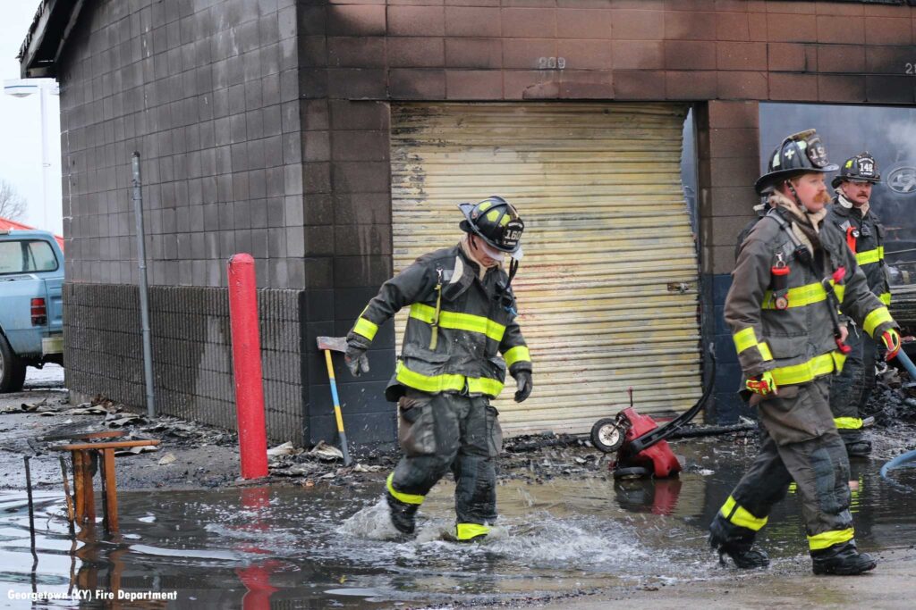 Georgetown kentucky fire in a storage unit