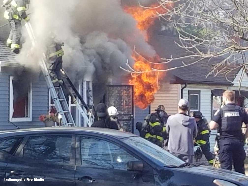 Indianapolis firefighter Mayday flashover 3632 N Rural St