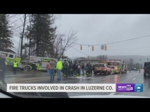 Fire trucks collide in Pennsylvania