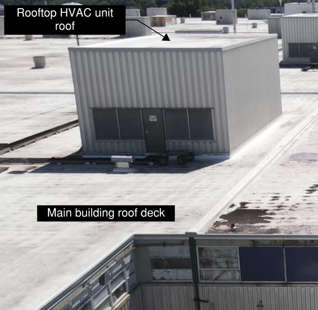 Rescue considerations from rooftop HVAC unit