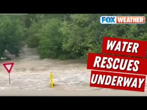 Kirbyville Texas flooding water rescues