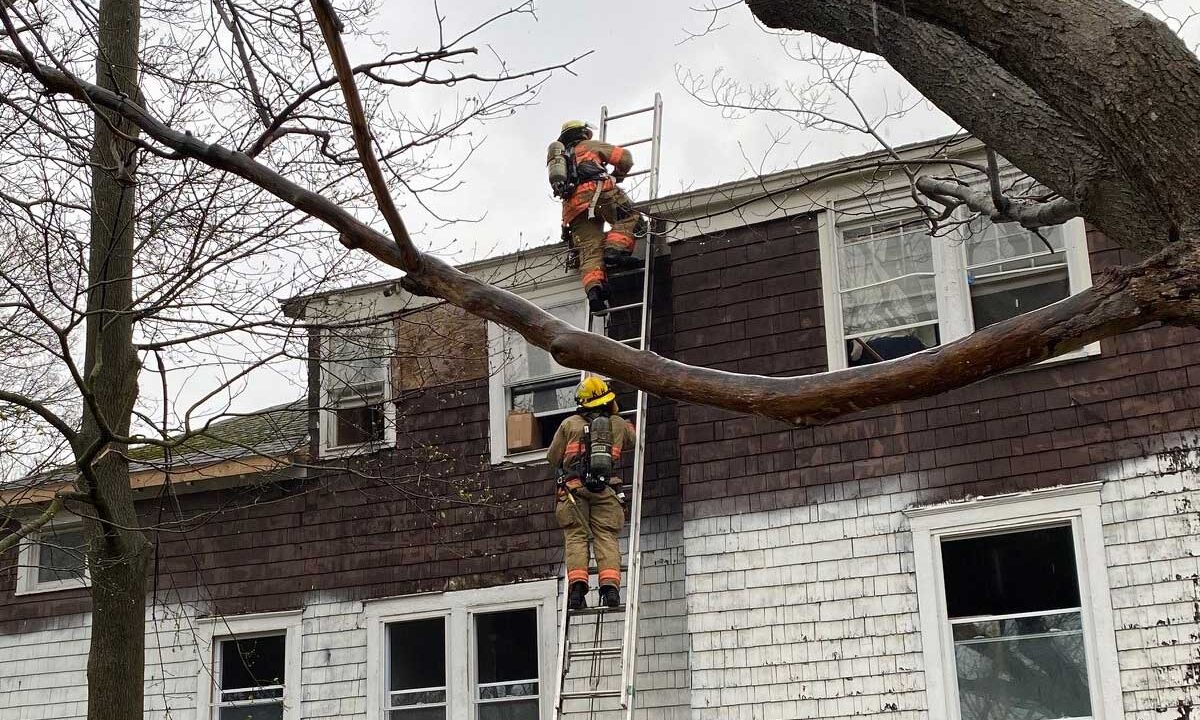 Syracuse NY firefighters operate at 1119 W. Onondaga St