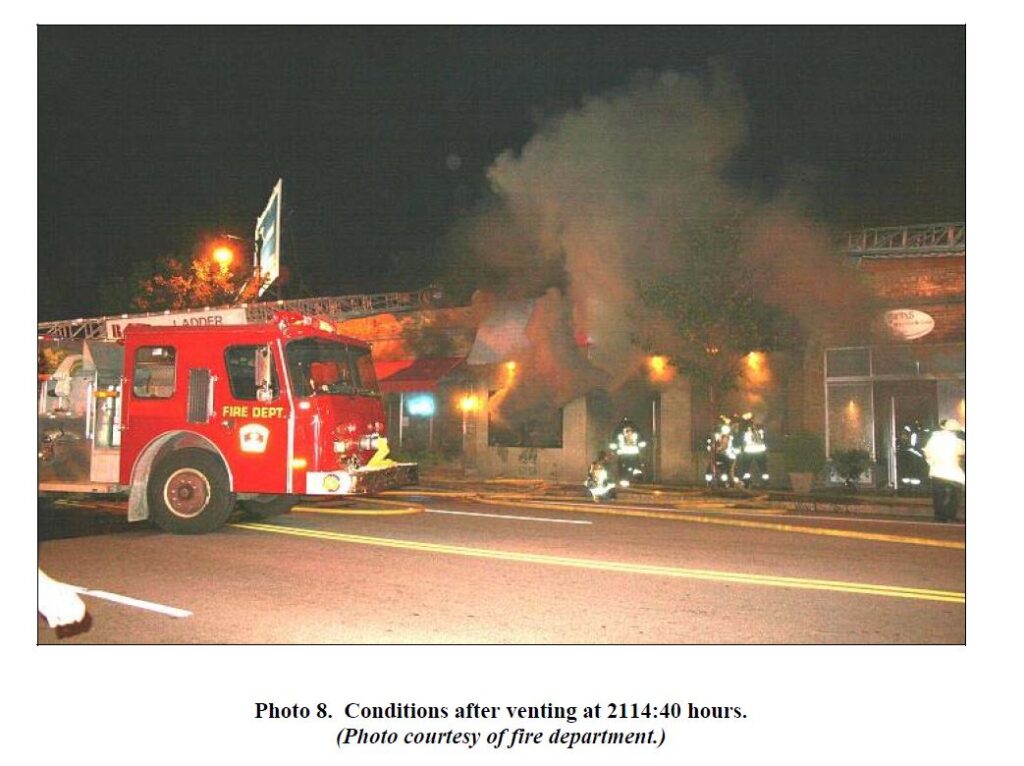 Ventilation at fire scene in Massachusetts LODDs