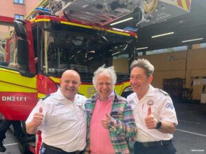 Fonzie Henry Winkler and Dublin firefighters