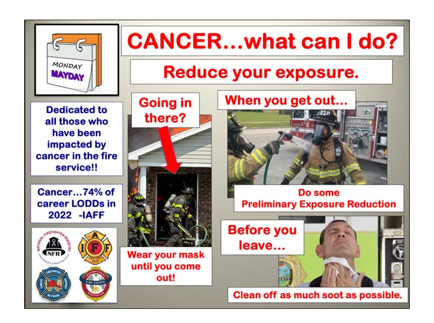 Mayday Monday cancer exposure reduction