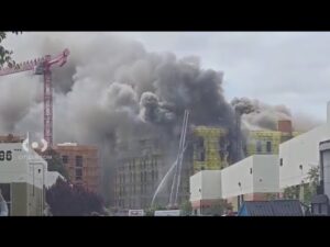 Redwood City construction site fire