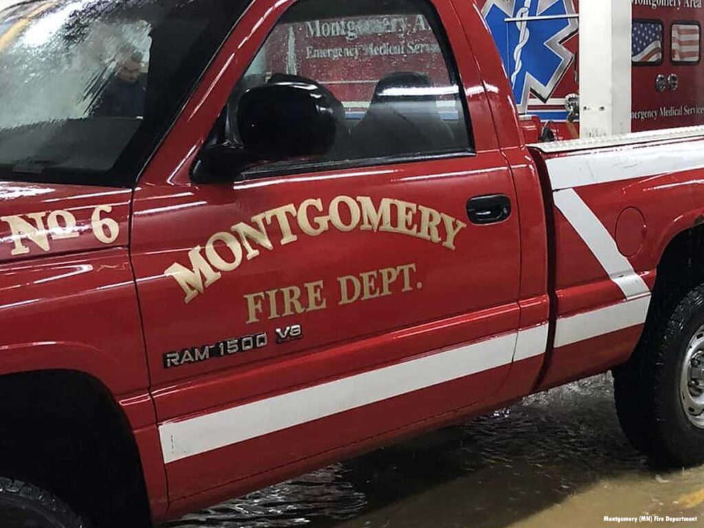 Montgomery MN fire department truck