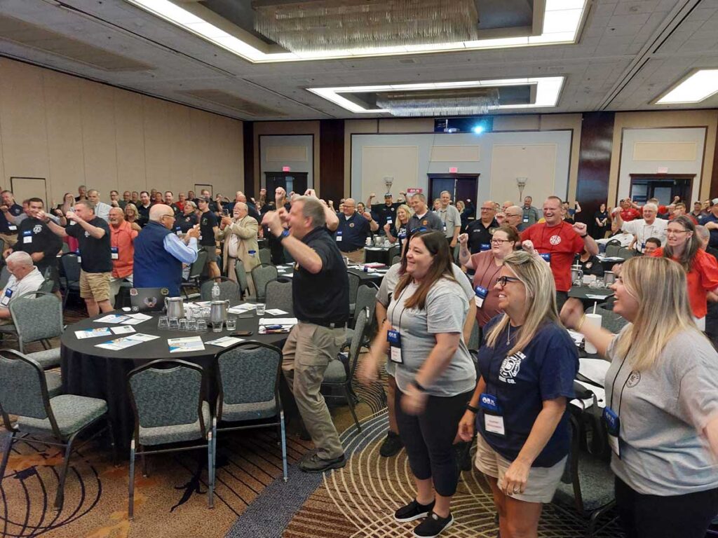 NVFC Training Summit attendees enjoy the opening session