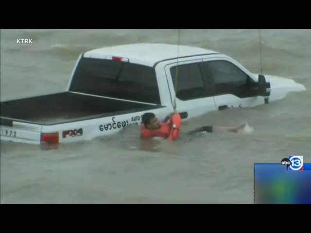 Hurricane Beryl water rescue