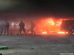 Charlotte airport parking garage fire