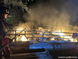 West Milford firefighters respond to boat fire