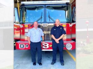 Danvers Fire Chief Brian Barry and Deputy Chief James Shafner