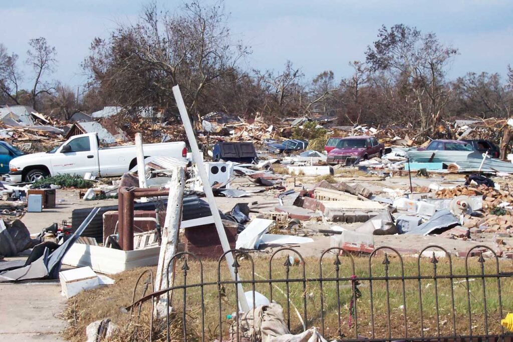 Four blocks of devastation in Biloxi