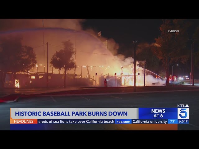 League of Their Own ballfield fire