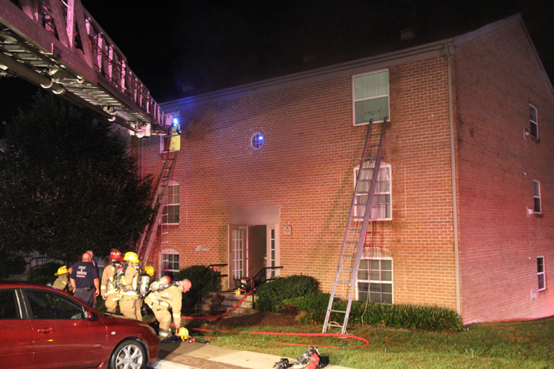 Firefighters Battle Maryland Apartment Fire