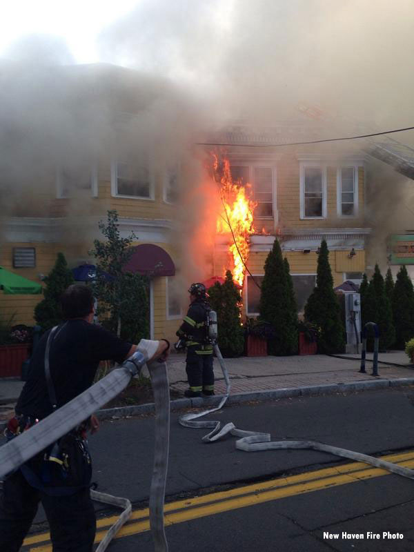 At Least Two Firefighters Injured in New Haven (CT) Fire