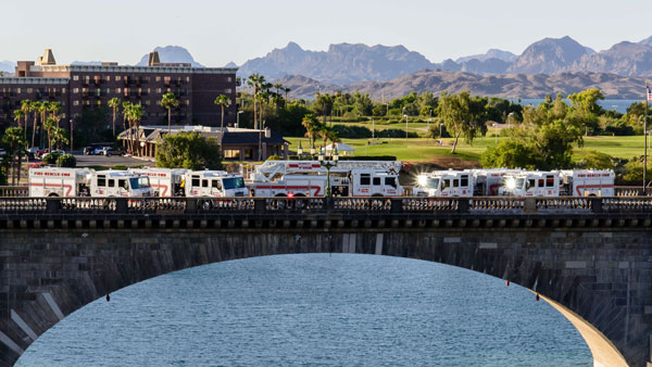 Pierce Delivers Five Velocity Fire Apparatus to Lake Havasu City (AZ) Fire Department