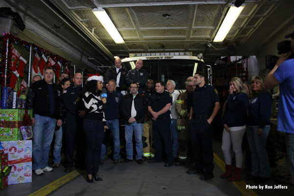 Jersey City (NJ) Firefighters Conduct Toy Drive in Memory of Capt. Lee