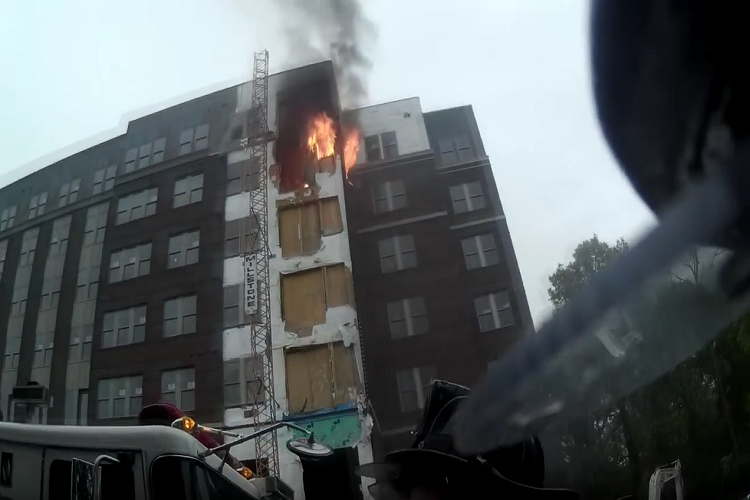 Closed Standpipe Valves and Other Difficulties at Maryland Five-Alarm Fire