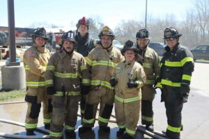 Firefighters during hands-on training at FDIC International