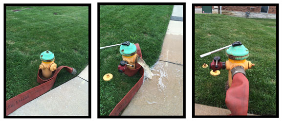 catching a fire hydrant